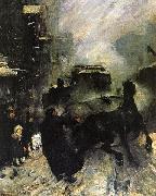 George Wesley Bellows Steaming Streets Spain oil painting artist